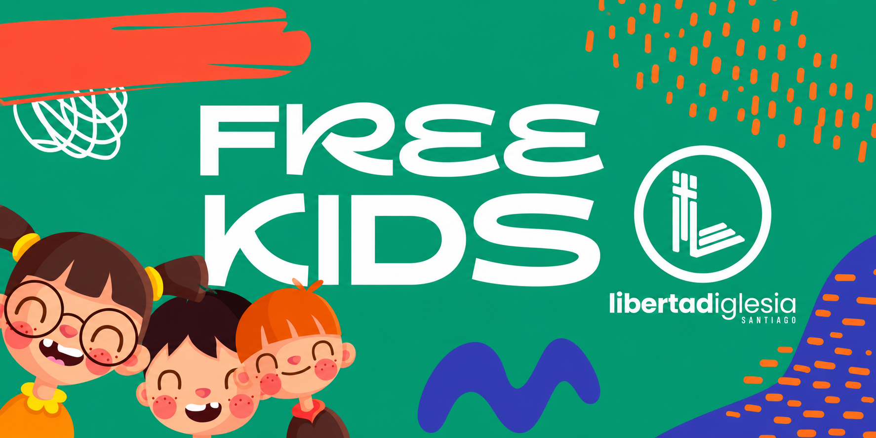 Banner horizontal de FreeKids con su nombre y logo